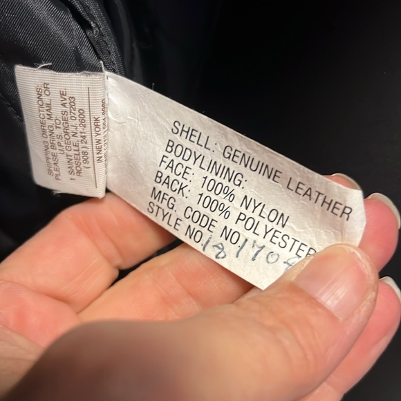 STEER BRAND 🧥 FRINGED BLACK QUILT LINED CROPPED LEATHER JACKET Women’s 18 1X 2X - Picture 9 of 10